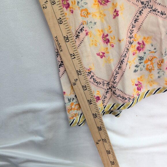 Free People Yellow Floral Wide Leg Pants Size M - Picture 7 of 8